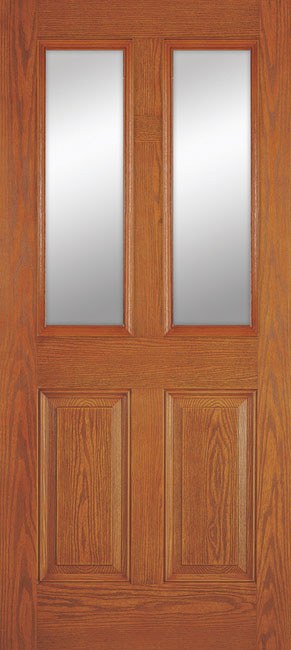 Entry Doors Woodgrain Doors 2Paneltwinhalf