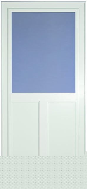 Storm Doors 146 Retractable Screen Easy Vent High View White